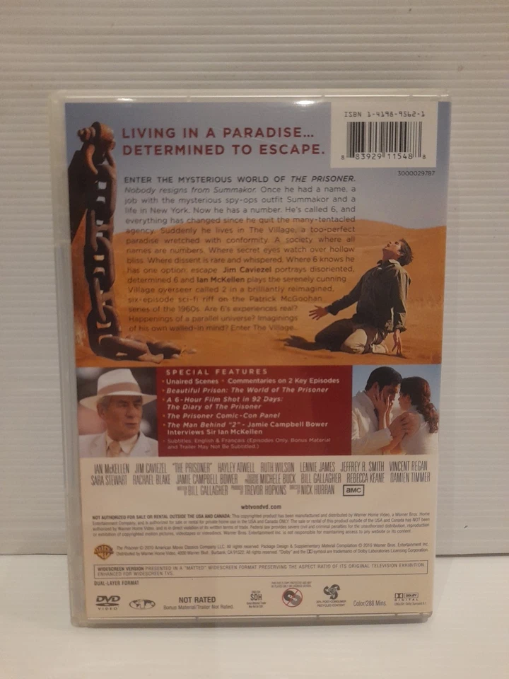 The Prisoner | Complete Series (DVD 2010 3-Disc Set) R1 McKellen OOP | Free Post - Image 2 of 4