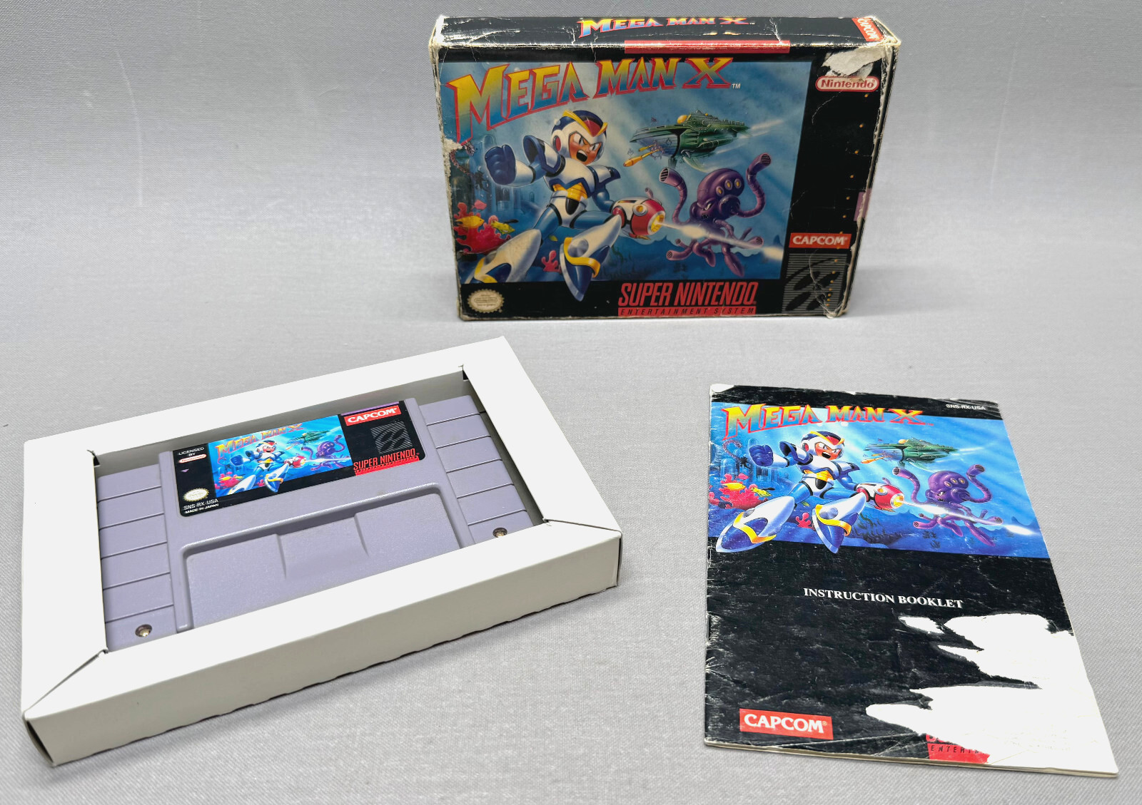 Mega Man X USA Version Super Nintendo SNES NTSC – 100% Authentic