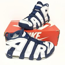 Nike Air More Uptempo 96 Olympic 2024 Size 9 White Navy Red FQ8182-100 Used
