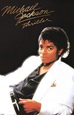 MICHAEL JACKSON POSTER THRILLER LP ALBUM LP C...