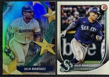 2025 Topps Series 1 Stars of MLB Julio Rodriguez #SMLB-5 & 2025 Bowman #79