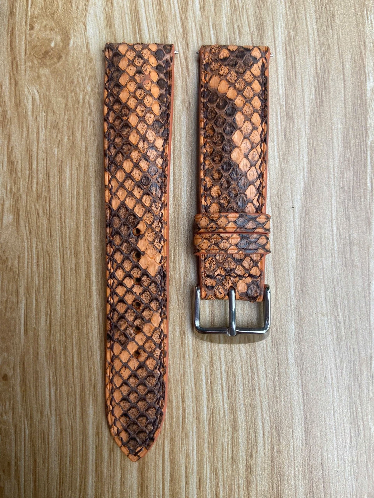Size 20mm/18mm, Leather/Skin Snake Watch Strap Band Multi Color, Custom Strap