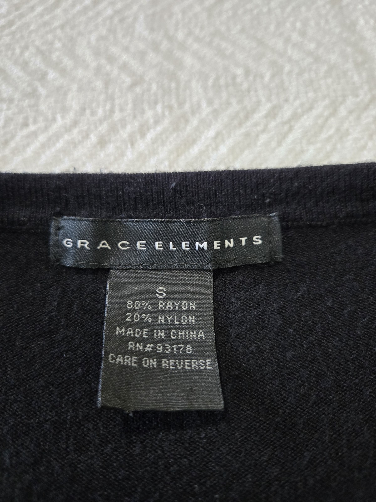 Grace Elements Womens Black Button Down Thin Knit… - image 7