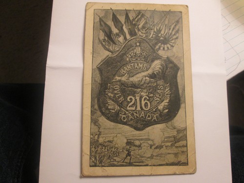 Canadian WWI Postcard....216th Inf Batttalion CEF.