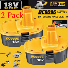 2 PACK 18V Battery For Dewalt 18 VOLT XRP DC9096 DC9098 Ni-MH DC9099 NEW