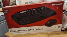 Microsoft Wireless Optical Desktop Keyboard  Mouse PC Mac PS2 USB