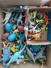Dinosaur Toy Lot 40 Mixed Rubber  Plastic Figures