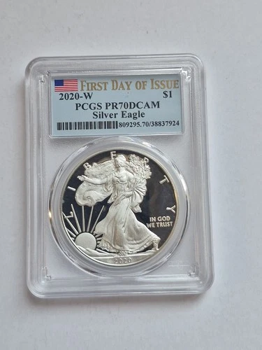 2020-W American Silver Eagle Proof — photo from the most recent tracked eBay sale