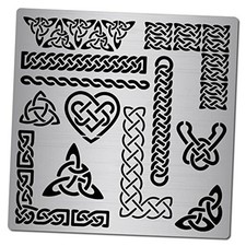 6.3 Inch Metal Celtic Triquetra Knot Stencil Templates Viking Celtic Knot