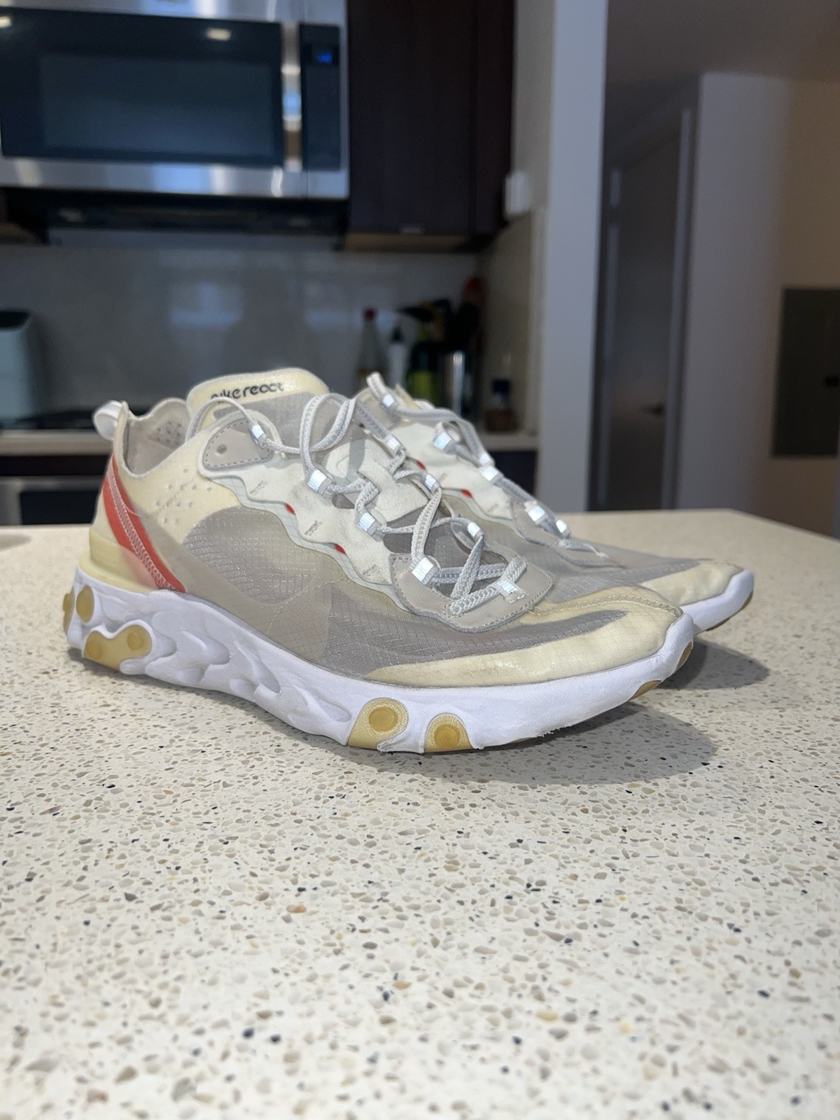 Nike React Element 87 Sail Light Bone M Size 10 A… - image 1