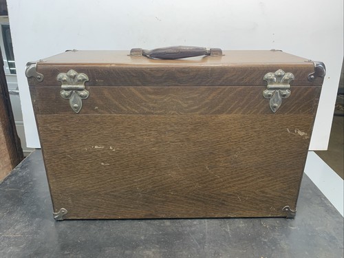 Vintage Union 7-Drawer Oak Wood Machinist Tool Box Chest - EXC Condition - Picture 6 of 24