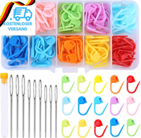 Doxiru 130 StüCk HäKel-Maschenmarkierer, 10 Farben, Strickmarker, HäKelklammern,