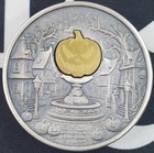 *LIMITED MINTAGE #35*-Lantern of Gold Pumpkin-3oz Pure Silver & 2 gram Pure Gold