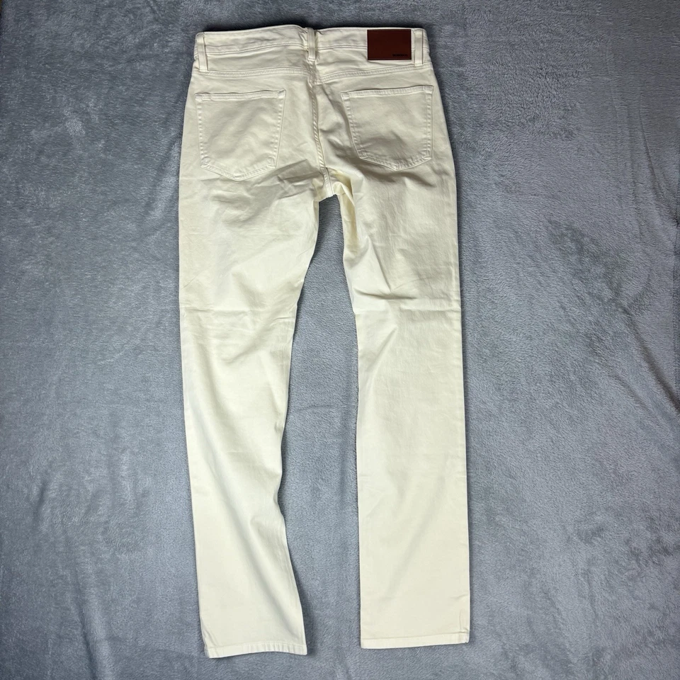 Bonobos Tailored Olimpias Fabrics Chino Pants Cream Mens 30x32 (Fits 32x32) NEW - Image 2 of 4