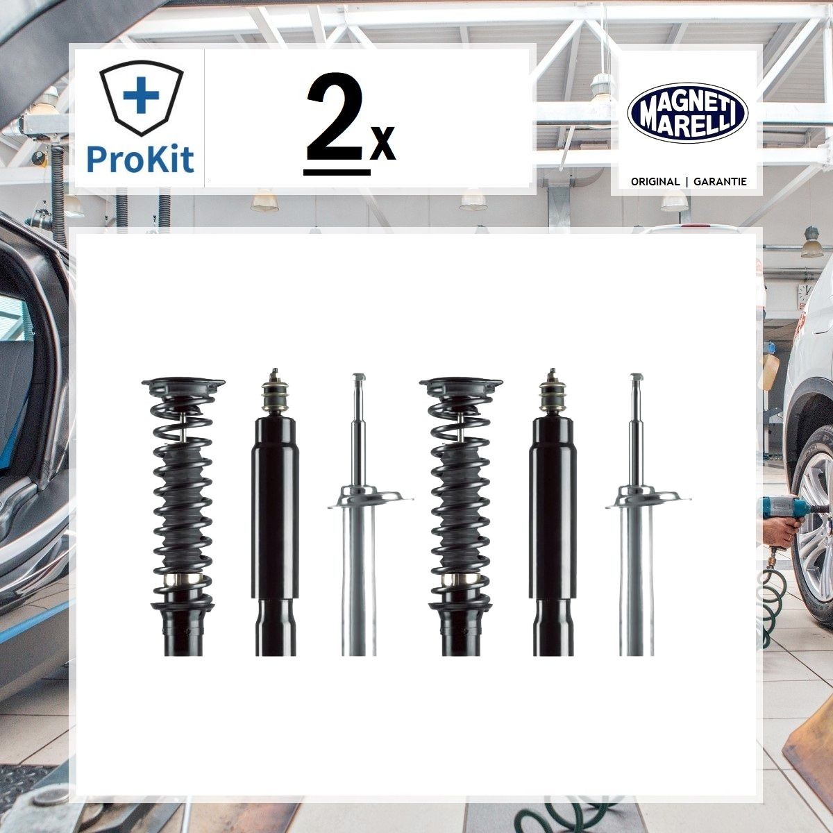 2x ORIGINAL® Magneti Marelli 357357070000 Stoßdämpfer Hinten