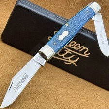 ✨Queen City USA Blue Bone Bull Moose Knife (Schatt Morgan) C0MP to GEC 81