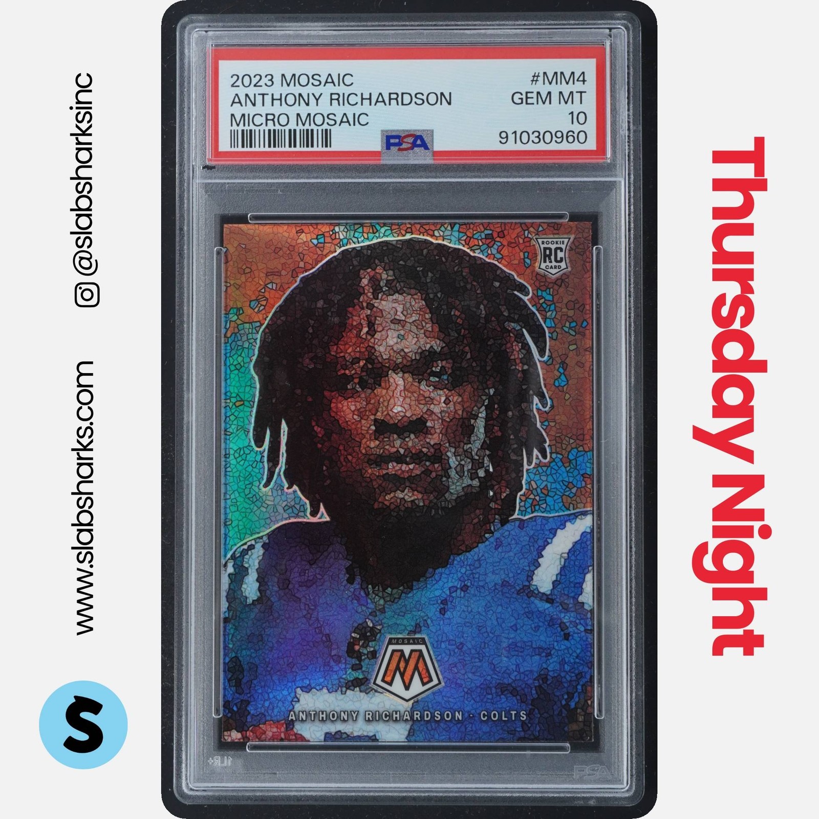 Anthony Richardson Panini Mosaic Micro Mosaic #MM4 Base