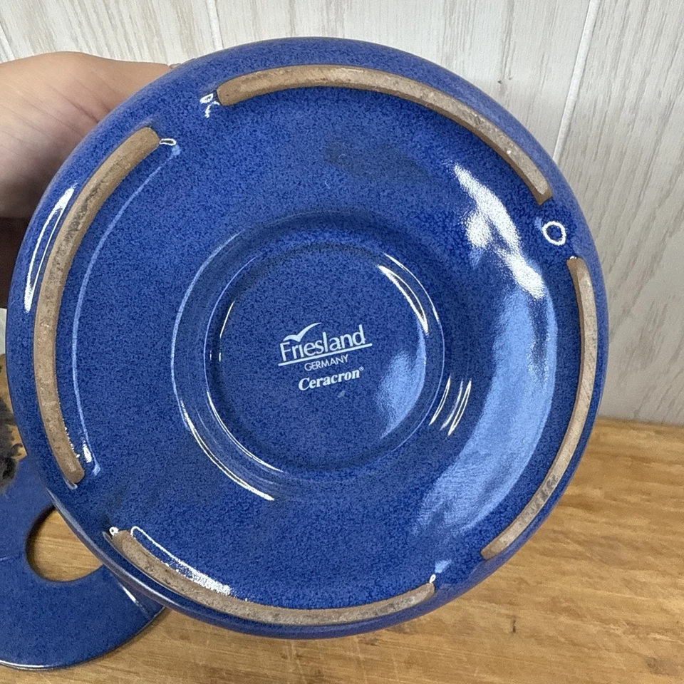 Calentador de té Frisia Ammerland Blue Ceracron Alemania Foto 4 de 4