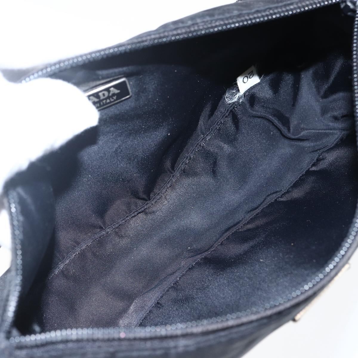 PRADA Hand Bag Nylon Black Silver Auth ep12953 thumbnail 18