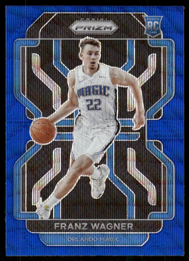 2021-22 Panini Prizm #310 Franz Wagner Blue Wave Rookie