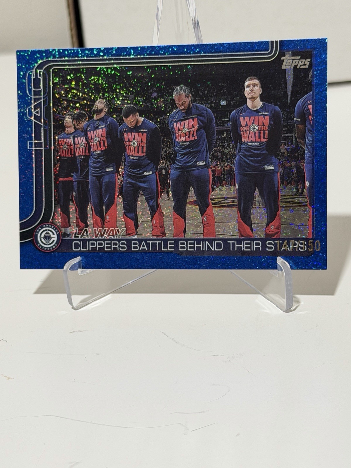 2025-26 Topps LA Way Clippers Battle Behind Stars Team Logo Color Border #292
