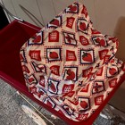 Vintage Red & White PRAM Baby Carriage Stroller with vinyl Canopy, Metal/Plastic — photo 5