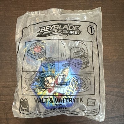 McDonalds BEYBLADE Burst Valt & Valtryek #1 Kids Happy Meal Toy BLUE
