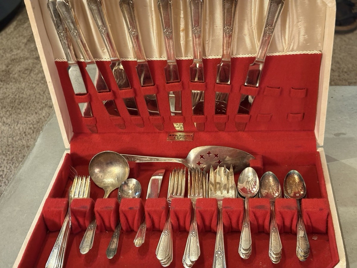 art deco wm rogers silverplate flatware patterns
