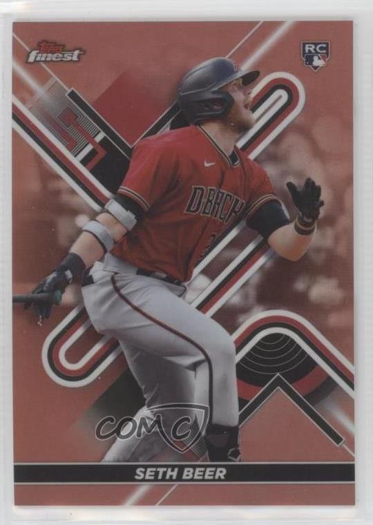 2022 Topps Finest Rose Gold Refractor 30/75 Seth Beer #18 Rookie RC 0vy7