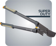 Super Duty Lopper, 32 Inch Geared Bypass Branch Cutter with Soft Grip Handles, M