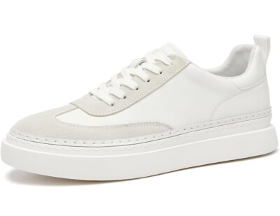 Beau Today Men s Dress Sneakers Size 10.5 US EU 44 White Gray Oxfords Shoes