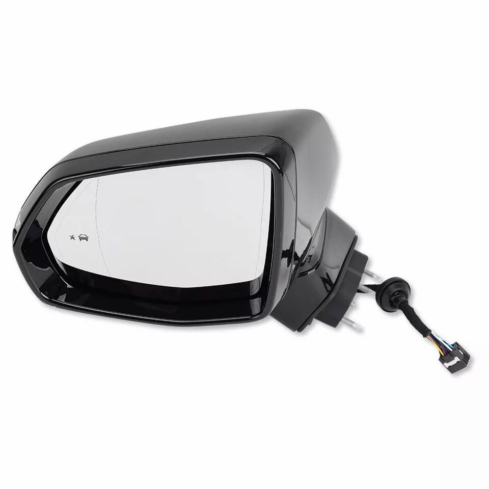 Left Driver Side Mirror W/ Blind Spot Heated Memory For Cadillac