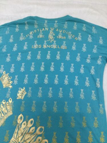 Christian Audigier T-Shirt für Herren Größe: Medium - Farbe: hellblau - Bild 8 von 9