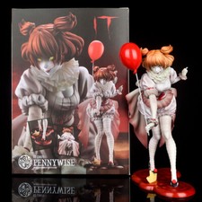 Horror Movie Beautiful Girl IT Pennywise Clown PVC Figure Statue Toy New In Box 