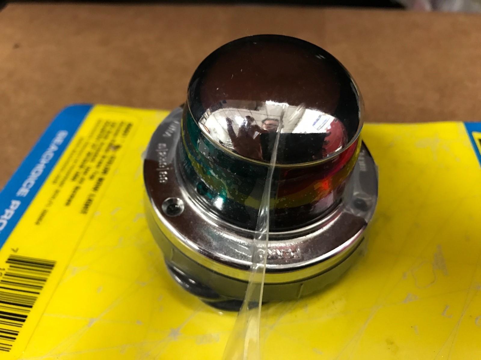 BI COLOR BOW LIGHT RED & GREEN LENS PERKO 05031 ROUND NAV RUNNING ...