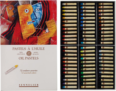 Sennelier Oil Pastel Set, 72 Colors, Multicolor, Art Supplies for Artists