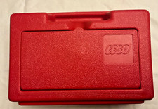 LEGO Red Vintage Carry Case / Storage Container / Made In USA 11”X7” 1980s
