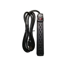 Tripp Lite Industrial Surge Protector Black 6-Outlet 10"