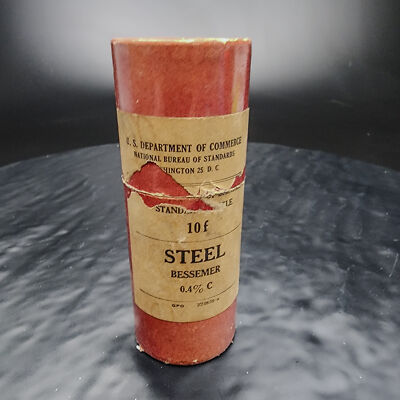 NBS/NIST Standard Reference Material 10F Bessemer Steel 0.4% Carbon (chips)  