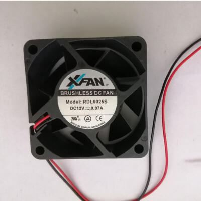 XFAN RDL6025S fan 12V 0.07A 60*60*25mm 2pin