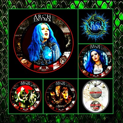 ARCH ENEMY ALISSA WHITE FIVE KEYCHAINS
