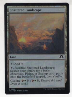 MTG Modern Horizons 3 Foil Common Karte #226 Shattered Landscape