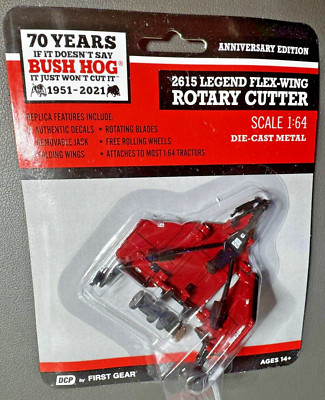 1:64 DCP 70th Anniversary Limited Edition Bush Hog 2615 Flex Wing Rotary Cutter