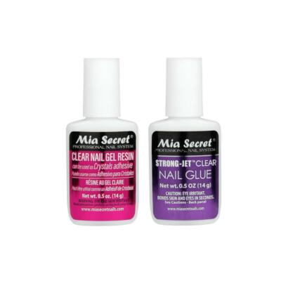 Mia Secret Strong Jet Klar Nagelkleber Klar Nagel Gel Harz 0,5 Oz. ~ Wählen Sie eine