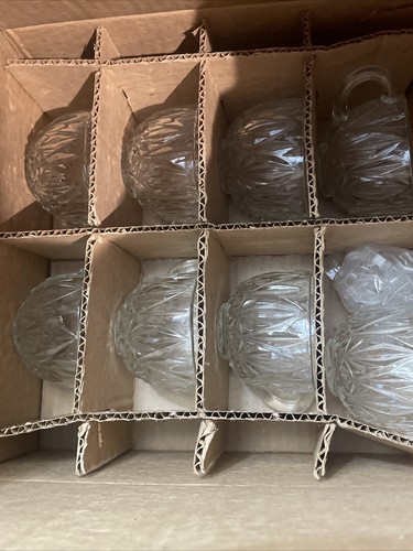 Vintage Glassware By Brockway Service For 8Punch Set New In The Box Freeshipping - Picture 9 of 9