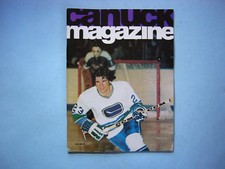 1974/75 VANCOUVER CANUCKS ATLANTA FLAMES PROGRAM DAN BOUCHARD GERRY O'FLAHERTY