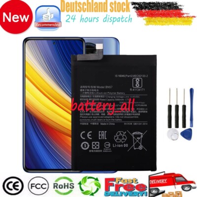BN57 Akku für Xiao-mi Poco X3 NFC & Poco X3 Pro 1ICP5/66/88 5160mAh 3.87V +tools