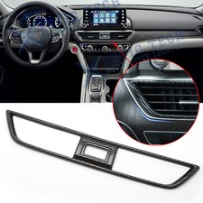 Carbon Fiber Abs Center Dashboard Air Vent Cover Trim For Honda Accord 2018-2022