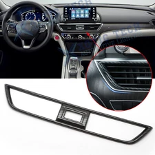 Carbon Fiber ABS Center Dashboard Air Vent Cover Trim For Honda Accord 2018-2022