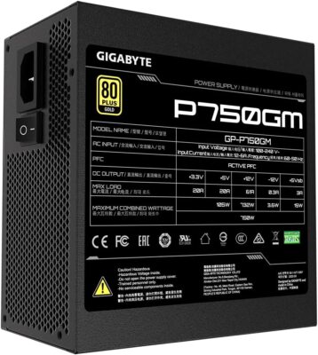 Avis - Alimentation PC Gigabyte P750GM 750W 80 Plus Gold entièrement modulaire